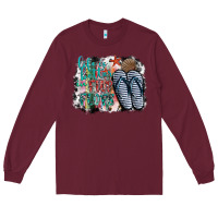 Burgundy life is better in fılp flops Long Sleeve Tee - SublimationCraftShop