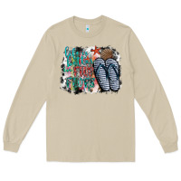 Mushroom life is better in fılp flops Long Sleeve Tee - SublimationCraftShop