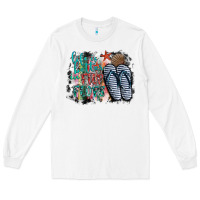 White life is better in fılp flops Long Sleeve Tee - SublimationCraftShop