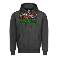 Charcoal Heather mooey christmas Zipper Hoodie - JahusDesignShop