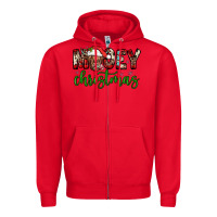 Red mooey christmas Zipper Hoodie - JahusDesignShop