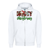 White mooey christmas Zipper Hoodie - JahusDesignShop