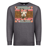 Llama And Roses Glitter Premium Sweatshirt | Teevron