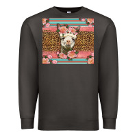 Smoke llama and roses glitter Premium Sweatshirt - LillyAllenDesigns