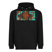 Black western texas and bullskulls with turquoise and leopard licanse plate Heavyweight Hoodie - Artiststas