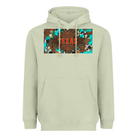 Matcha western texas and bullskulls with turquoise and leopard licanse plate Heavyweight Hoodie - Artiststas