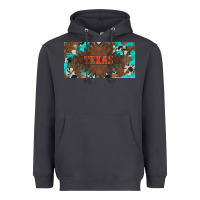 Smoke western texas and bullskulls with turquoise and leopard licanse plate Heavyweight Hoodie - Artiststas