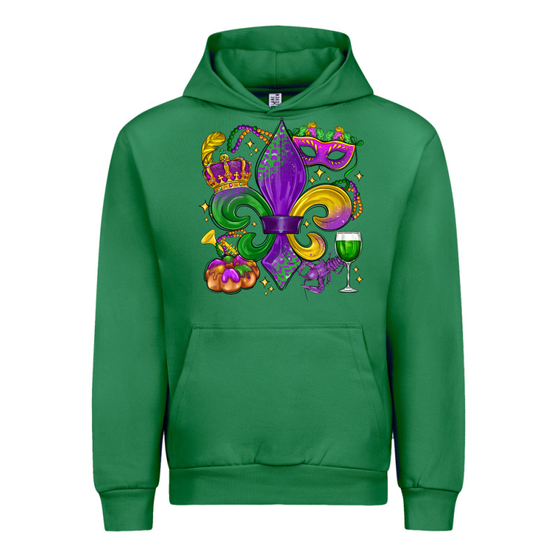 Mardi Gras Fleur De Lis Urban Hoodie by LillyAllenDesigns | Teevron