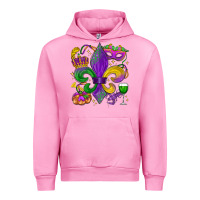 Fuchsia Pink mardi gras fleur de lis Urban Hoodie - LillyAllenDesigns