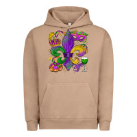 Pigment Burro mardi gras fleur de lis Urban Hoodie - LillyAllenDesigns