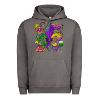 Pigment Tornado mardi gras fleur de lis Urban Hoodie - LillyAllenDesigns