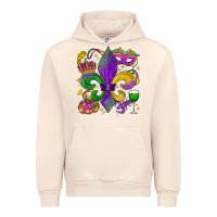 Sandshell mardi gras fleur de lis Urban Hoodie - LillyAllenDesigns