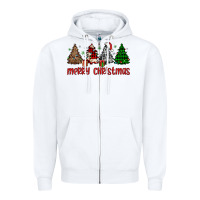 Merry Christmas Tree Zipper Hoodie | Teevron
