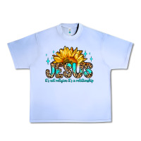 Grape Ice jesus it s not religion it s a relationship Urban Heavy Tee - Zillion Design Studio