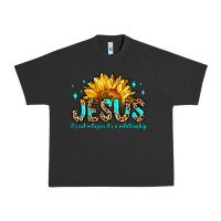 Pigment Black jesus it s not religion it s a relationship Urban Heavy Tee - Zillion Design Studio