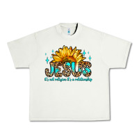 Pistachio jesus it s not religion it s a relationship Urban Heavy Tee - Zillion Design Studio