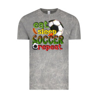 Cloud Rock eat sleep soccer repeat Vintage Tee - texasbilliewilder