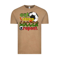 Vintage Coffee eat sleep soccer repeat Vintage Tee - texasbilliewilder