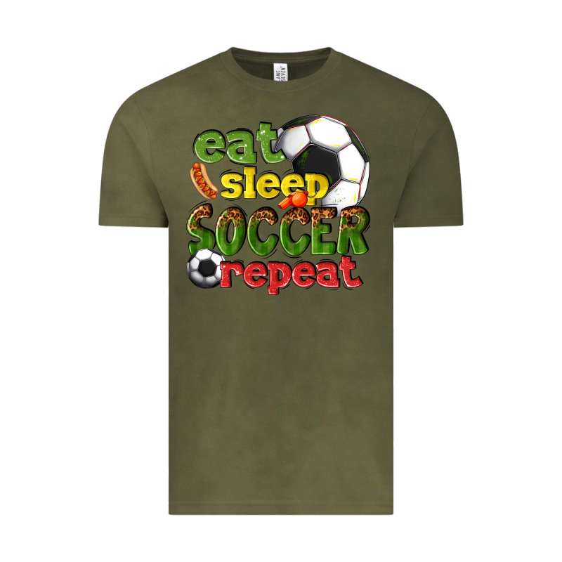 Eat Sleep Soccer Repeat Vintage Tee by texasbilliewilder | Teevron