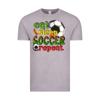 Vintage Zinc eat sleep soccer repeat Vintage Tee - texasbilliewilder