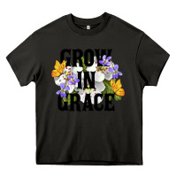 Asphalt Grow In Grace Heavy Core Tee - LillyAllenDesigns