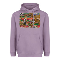 Lavender western serape cowhide and leopard background Heavyweight Hoodie - Artiststas