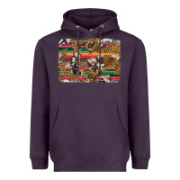Plum western serape cowhide and leopard background Heavyweight Hoodie - Artiststas