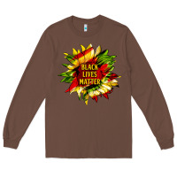 Chestnut black lives matter sunflower Long Sleeve Tee - HRA Design Shop