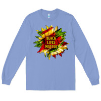 Colony Blue black lives matter sunflower Long Sleeve Tee - HRA Design Shop