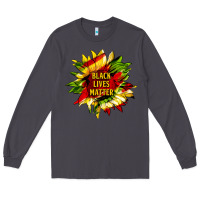 Smoke black lives matter sunflower Long Sleeve Tee - HRA Design Shop