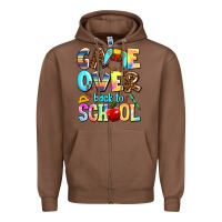 Chestnut game over back to school Zipper Hoodie - AdoDesignShop