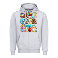 Heather Grey game over back to school Zipper Hoodie - AdoDesignShop