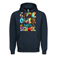 Navy game over back to school Zipper Hoodie - AdoDesignShop