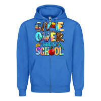 True Royal game over back to school Zipper Hoodie - AdoDesignShop