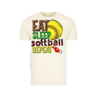 Vintage Arctic eat sleep softball repeat Vintage Tee - texasbilliewilder