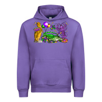 Tulip mardi gras pelican alligator and crawfish Urban Hoodie - LillyAllenDesigns