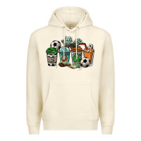 Sandshell soccer coffee cups Premium Hoodie - NancyCooperArtShop