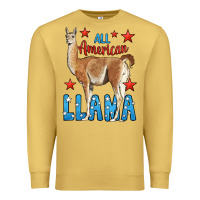 Antique Gold All American Llama Premium Sweatshirt - LillyAllenDesigns
