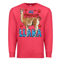 Cardinal All American Llama Premium Sweatshirt - LillyAllenDesigns
