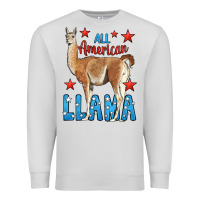Dove Grey All American Llama Premium Sweatshirt - LillyAllenDesigns