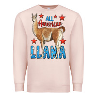 Pale Pink All American Llama Premium Sweatshirt - LillyAllenDesigns