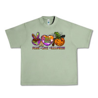 Oil Green peace love halloween Urban Heavy Tee - BarkalooDesign