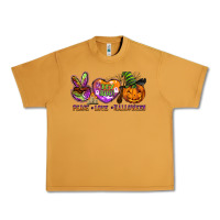 Peace Love Halloween Urban Heavy Tee | Teevron