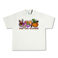 Pistachio peace love halloween Urban Heavy Tee - BarkalooDesign