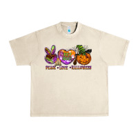 Sandshell peace love halloween Urban Heavy Tee - BarkalooDesign
