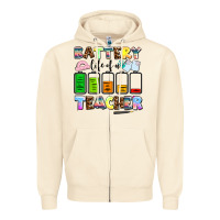 Sandshell battery life of a teacher Zipper Hoodie - AdoDesignShop