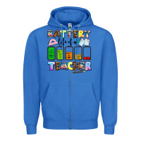 True Royal battery life of a teacher Zipper Hoodie - AdoDesignShop