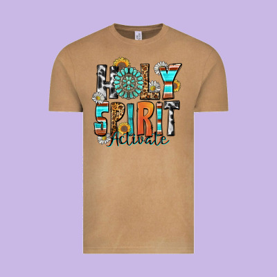 Holy Spirit Activate Vintage Tee Designed By Zillion Design Studio