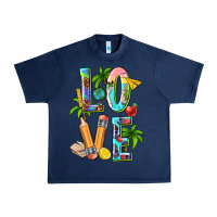 Navy summer love teacher Urban Heavy Tee - texasbilliewilder