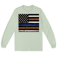 Matcha Back to blue USA flag leopard police 20oz tumbler Long Sleeve Tee - Neo Western